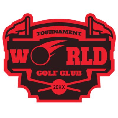 World Tournament Golf club logo template Thumbnail